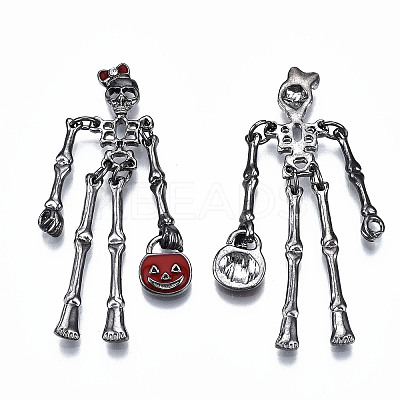 Alloy Enamel Big Pendants ENAM-Q443-017-RS-1