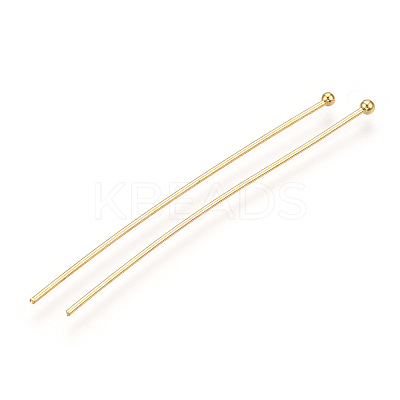 Brass Ball Head Pins X-KK-G331-10-0.8x50-1