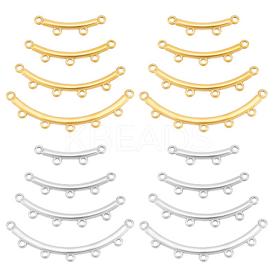 16Pcs 8 Styles Boho Style 304 Stainless Steel Multi-Strand Links STAS-UN0057-78-1