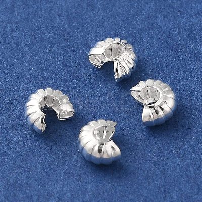 Brass Crimp Beads Covers X-FIND-Z039-13A-S-1