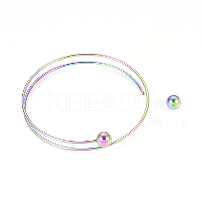 Ion Plating(IP) 304 Stainless Steel Bangles Making MAK-K019-01M-1