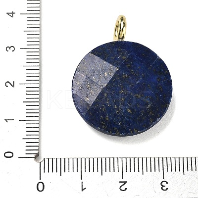 Dyed Natural Lapis Lazuli Faceted Pendants G-A287-02G-14-1