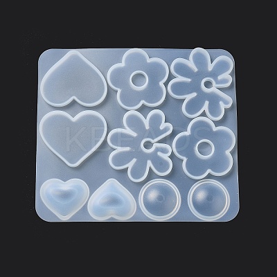 DIY Bohemian Style Pendant & Cabochon Silicone Molds DIY-A039-04-1