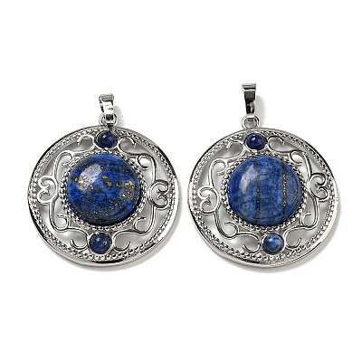 Natural Dyed Lapis Lazuli Pendants LS-G-Q158-03K-1