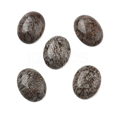 Natural Red Snowflake Obsidian Cabochons G-C115-01A-46-1