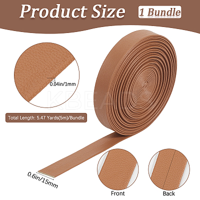 5M Folding PU Leather Flat Cord OCOR-WH20012-14C-05-1