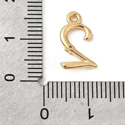 Brass Micro Pave Cubic Zirconia Charms KK-P340-24G-02-1