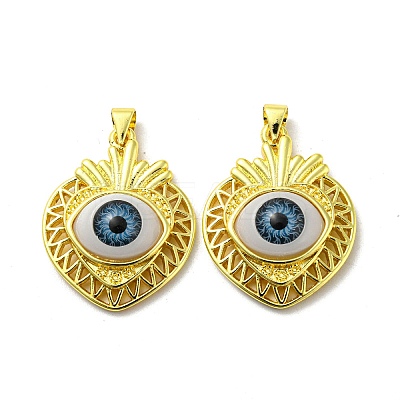 Golden Brass Pendants KK-L209-001G-04-1