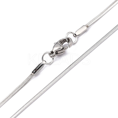 Non-Tarnish 304 Stainless Steel Herringbone Chain Necklaces NJEW-F227-07P-05-1