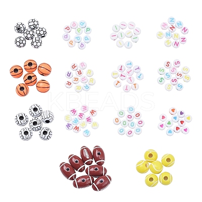 Acrylic Beads Set DIY-YW0003-46-1