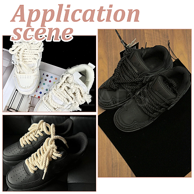 4 Pairs Cotton Shoelaces FIND-FH0012-04C-1