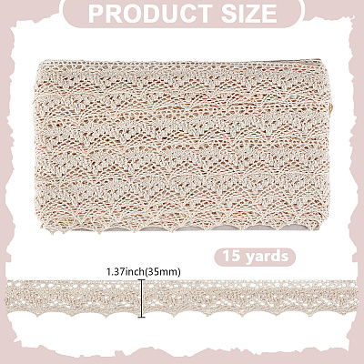 15Yards Cotton Lace Ribbon OCOR-HY0001-41-1