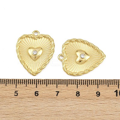 304 Stainless Steel Rhinestone Pendants STAS-P415-09G-1