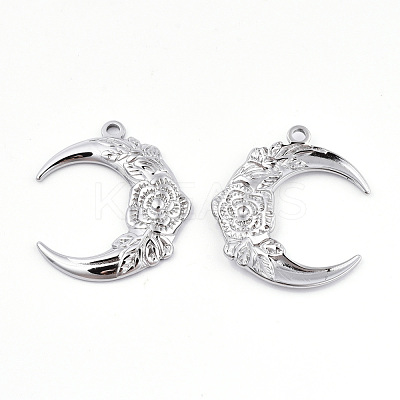 Non-Tarnish 201 Stainless Steel Pendants STAS-N098-066P-1
