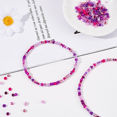 3750Pcs 15 Style 8/0 Glass Round Seed Beads SEED-YW0001-40B-1