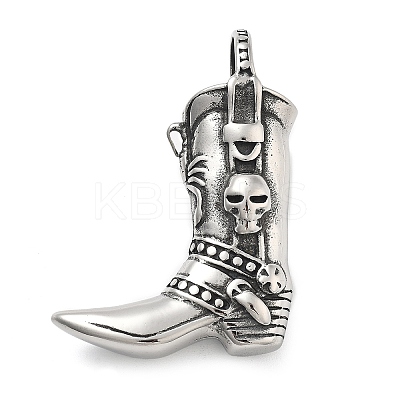 304 Stainless Steel Pendants STAS-V008-11AS-1