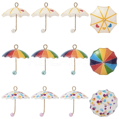 10Pcs Resin Pendants CRES-YW0002-65A-1