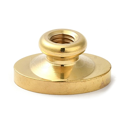 Golden Plated Wax Seal Brass Stamp Head LS-AJEW-C031-01A-1