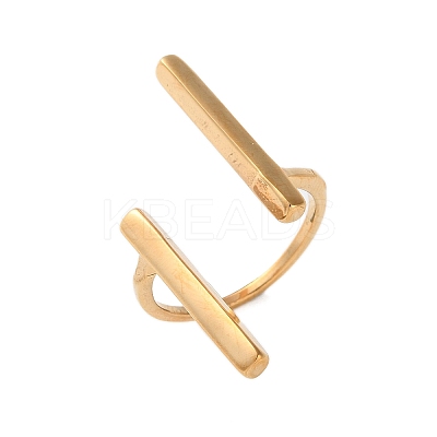 Ion Plating(IP) 304 Stainless Steel Finger Rings LS-RJEW-H125-10G-17mm-1