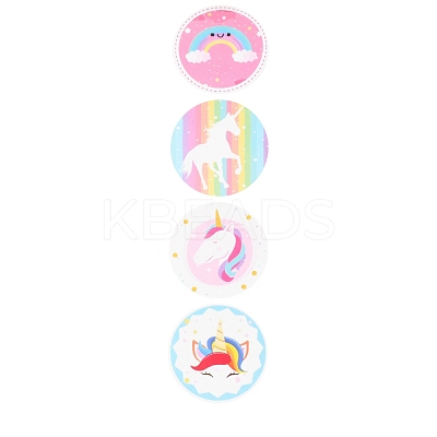 8 Styles Horse Paper Stickers X-DIY-L051-008-1