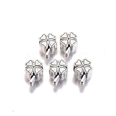 Tibetan Style Alloy European Beads TIBE-S314-100AS-RS-1