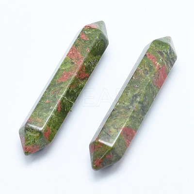 Natural Unakite No Hole Healing Stones G-G760-J02-1