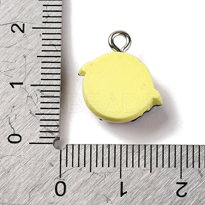 Halloween Theme Opaque Resin Pendants RESI-D075-02I-1