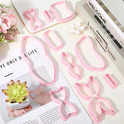 3 Sets 3 Styles PP Plastic Cookie Baking Molds DIY-SC0031-04B-1