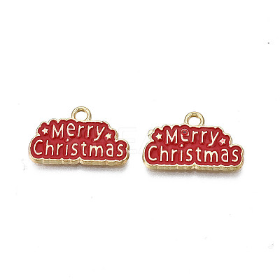 Rack Plating Alloy Enamel Pendants LS-ENAM-N055-173A-1