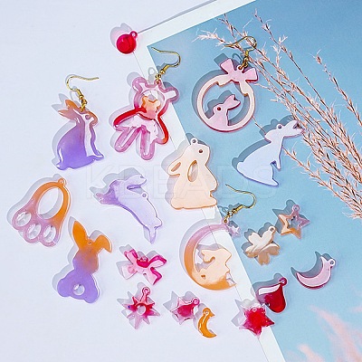 Rabbit Earrings Pendants DIY Silicone Mold X1-DIY-Q033-08B-1