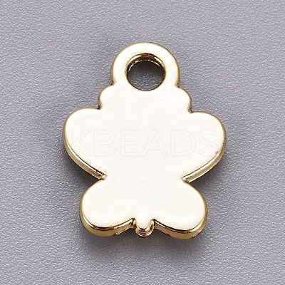 Light Gold Plated Alloy Charms ENAM-L029-05KCG-1