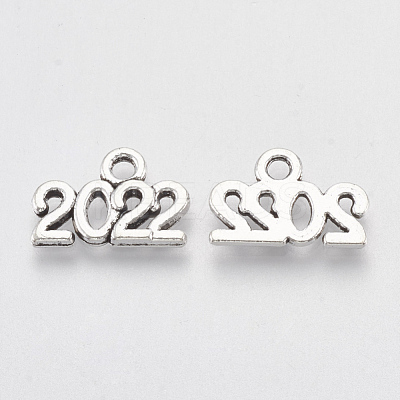 Tibetan Style Alloy Charms TIBE-T010-37AS-RS-1