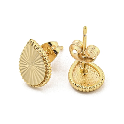 Brass Ear Studs EJEW-P261-05G-1