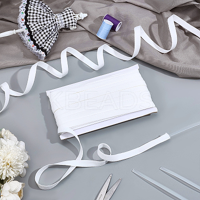 Solid-colored Hollow Out Polycotton Ribbons OCOR-WH0101-234B-1