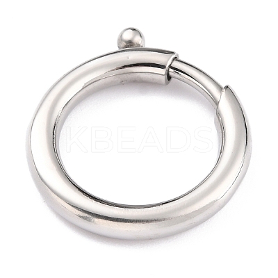 Non-Tarnish 304 Stainless Steel Spring Ring Clasps LS-STAS-P273-02C-P-1