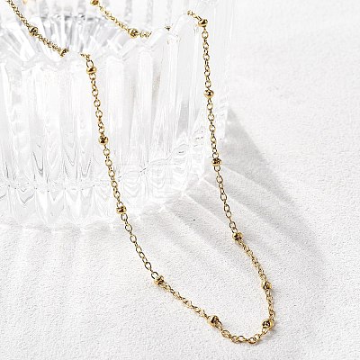 304 Stainless Steel Satellite Chain Necklaces X-NJEW-L173-012-G-1