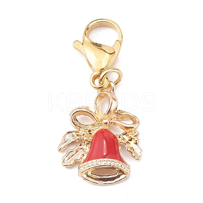 Christmas Theme Alloy Enamel Pendants X1-HJEW-JM00427-02-1
