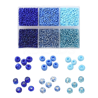 4500Pcs 6 Style 12/0 Glass Seed Beads SEED-YW0001-27C-1