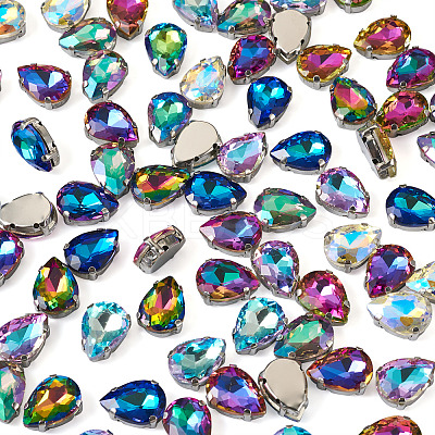 100Pcs 10 Colors Sew on Rhinestone DIY-CW0001-38-1