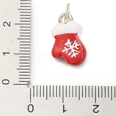Christmas Themes Alloy Enamel Pendants FIND-I063-01B-1