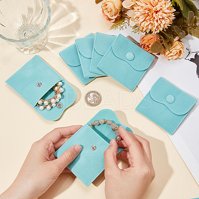 10Pcs Velvet Jewelry Pouches AJEW-NB0005-66E-1