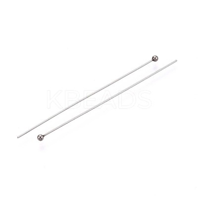 304 Stainless Steel Head Pins STAS-T065-50mm-20P-1