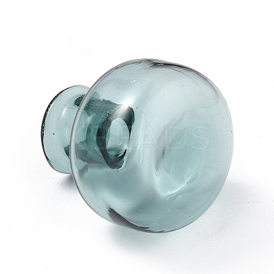 Miniature Glass Dried Flower Vase Ornaments GLAA-A006-01G-1