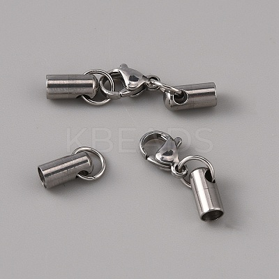 304 Stainless Steel Lobster Claw Clasps STAS-WH0044-06E-P-1