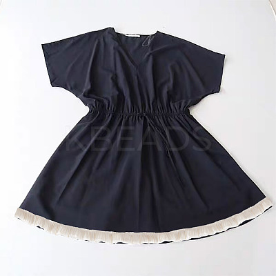 9Yards Chiffon Wrinkles Lace Ribbon OCOR-HY0002-38B-03-1