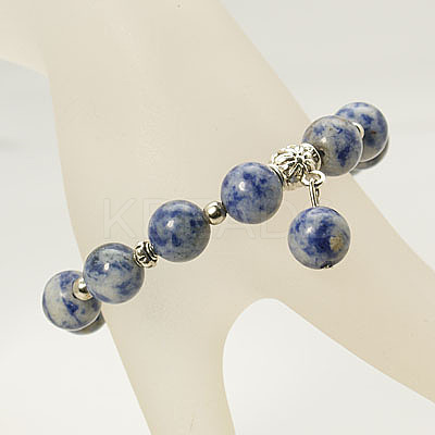 Fashion Gemstone Beaded Bracelets BJEW-JB00858-1