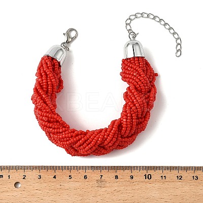 Glass Seed Multi-strand Bracelets BJEW-H204-01P-1
