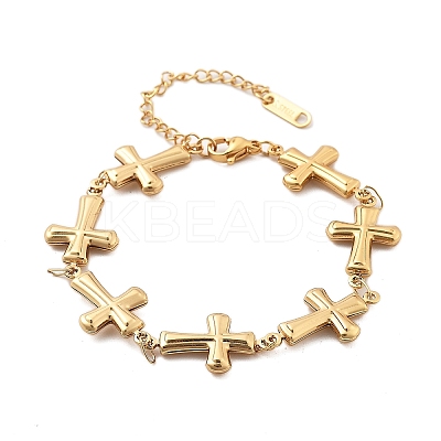 304 Stainless Steel Link Chain Bracelets for Women BJEW-U021-08G-03-1