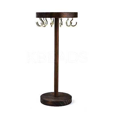 Flat Round Wooden Eyeglasses Organizer Holder ODIS-T002-01A-01-1