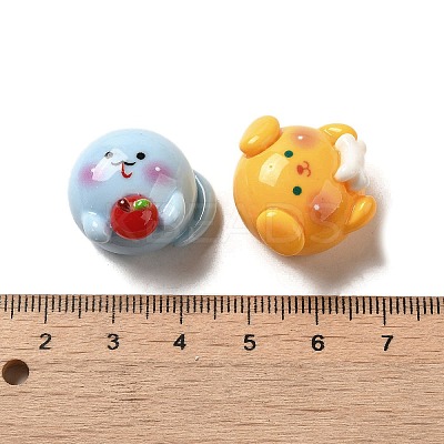 Opaque Resin Decoden Cabochons RESI-B023-01-1